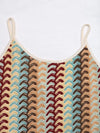 Thea Striped Scoop Neck Bodycon Midi Dress — product view 7
