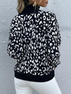Sabine Leopard High Neck Pullover Sweater — product view 5