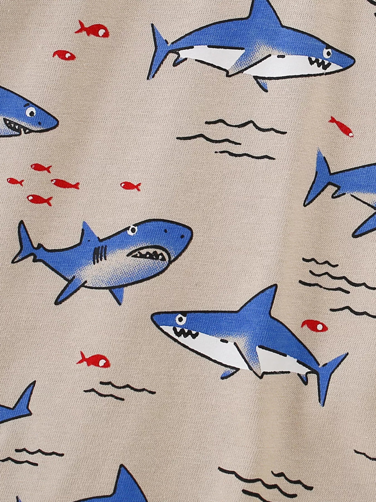 Children’s Shark Print Cotton Tee