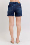 Judy Blue Camden High-Rise Back Flap Pocket Denim Shorts — product view 4