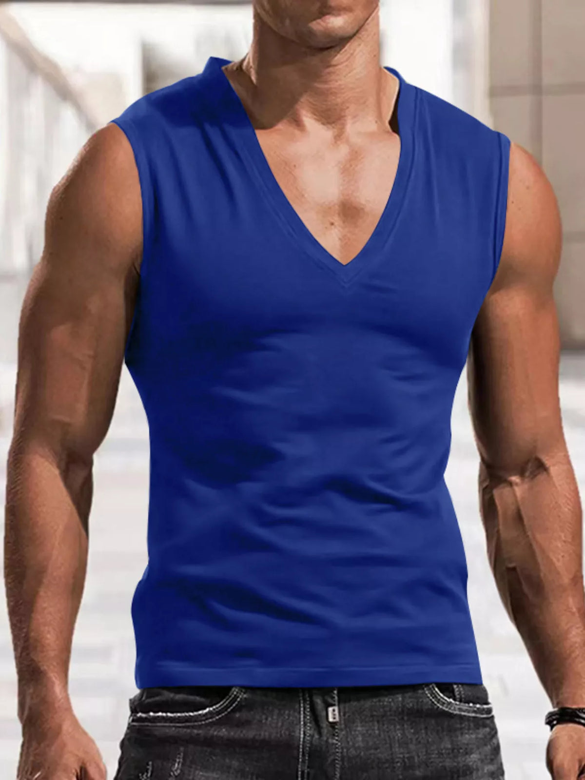 Men’s Lightweight V-Neck Tank Top