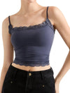 Women's lace-trim cami top