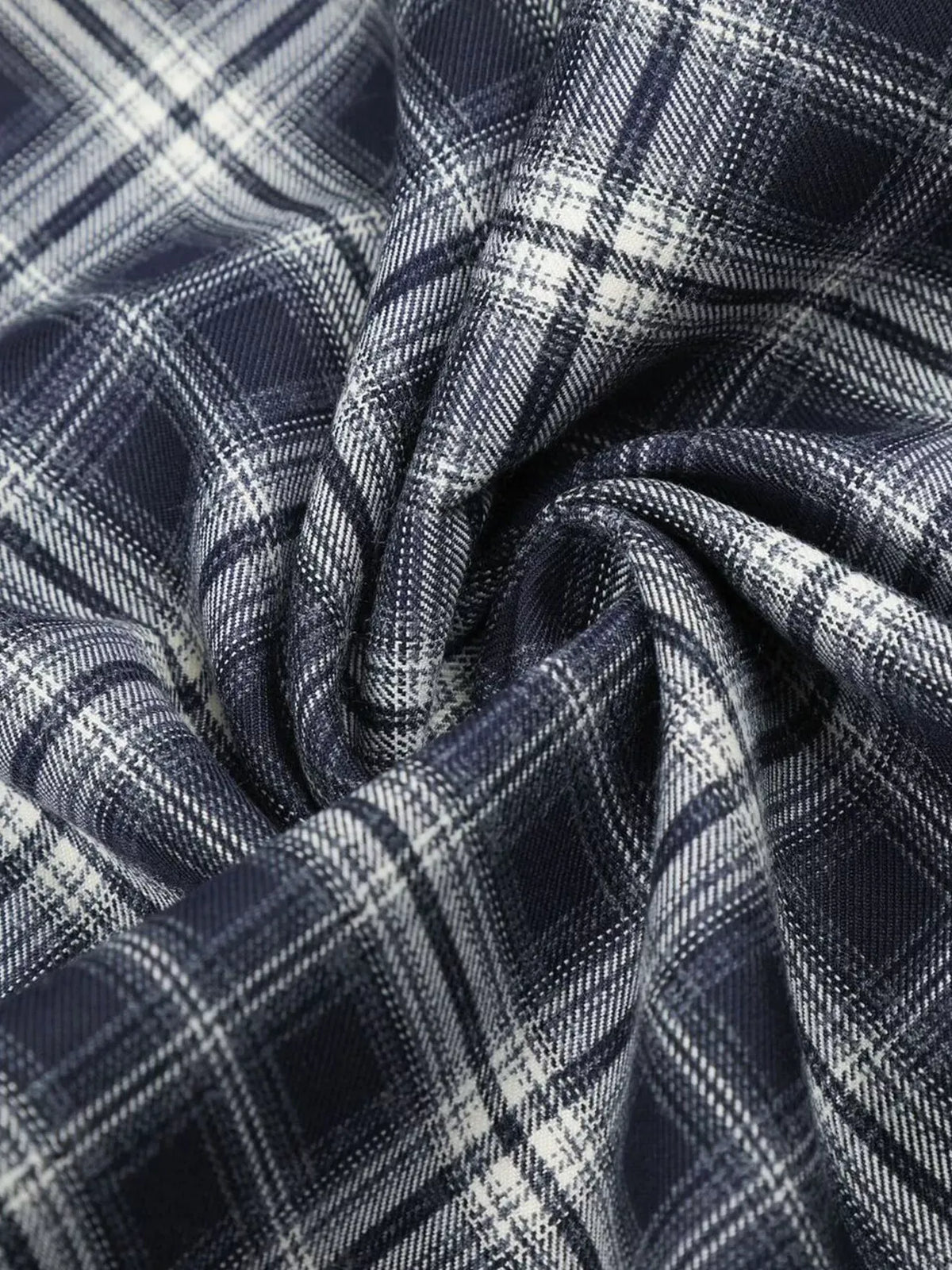 Men's Plaid Wide-Leg Trousers — photo 7