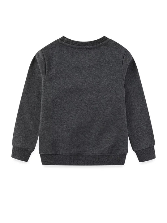 Another view: Kids' Rocket Appliqué Cotton-Blend Sweatshirt – Dark Gray