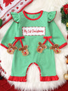 Storybook Christmas-Themed Striped Snap-Leg One-Piece — product view 13