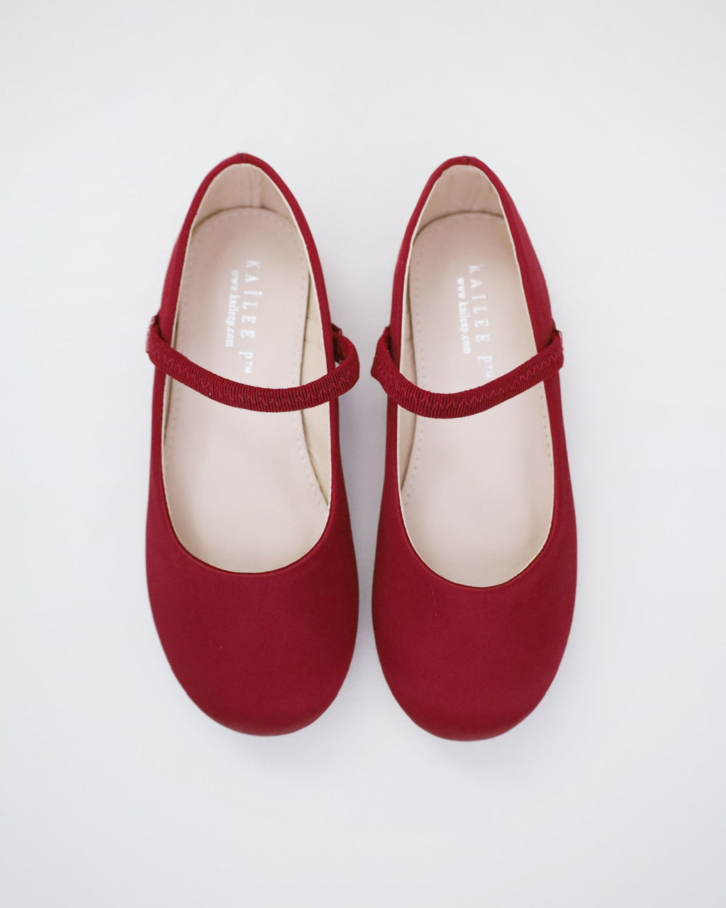 Satin Mary Jane Flats