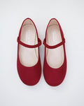 Satin Mary Jane Flats