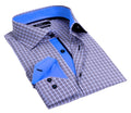 Button-Up Shirt //  - Tailored Fit - contrast  trimming - final sale
