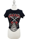 Women's Rock N Roll World Tour laser-cut graphic tee