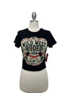 Women's Wild West Rodeo western graphic crop tee