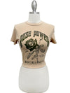 Khaki Rose Power rock and roll graphic tee
