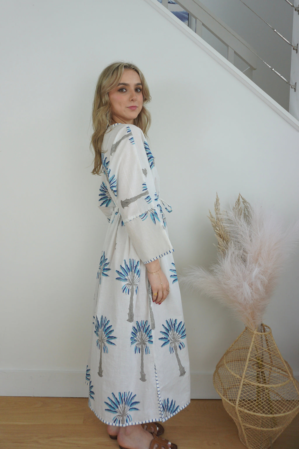 Rio Kaftan - Blue Palms