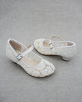 Crochet Lace Mary Jane Heels