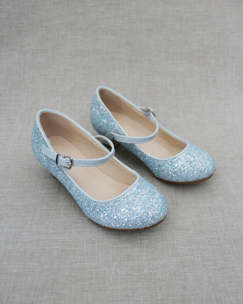 Rock Glitter Mary Jane with Glitter Heels for Girls