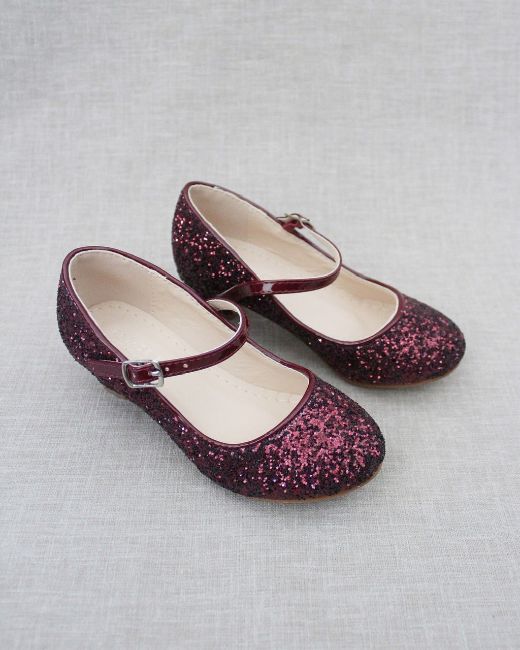 Rock Glitter Mary Jane with Glitter Heels for Girls