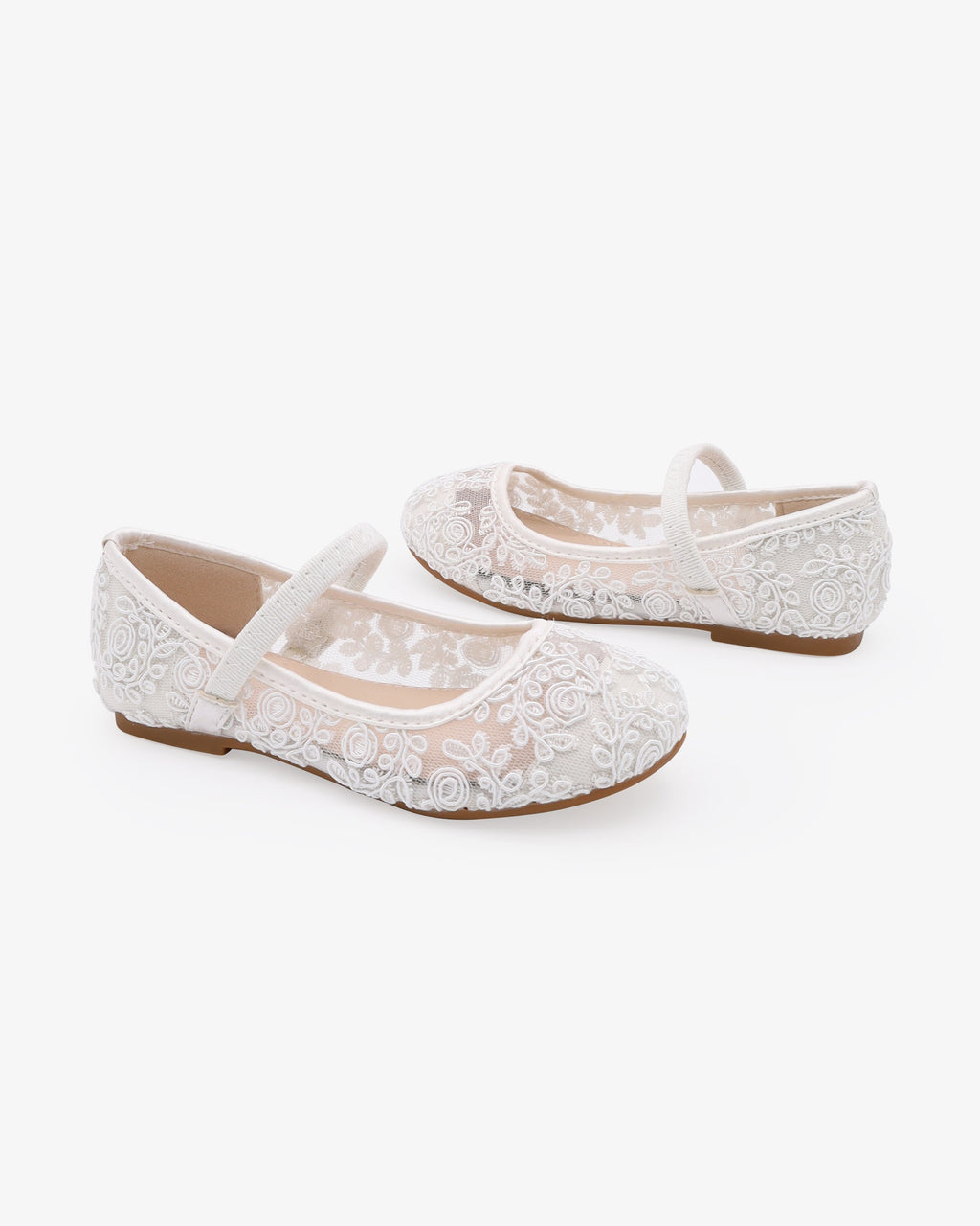 Crochet Lace Mary Jane Flats