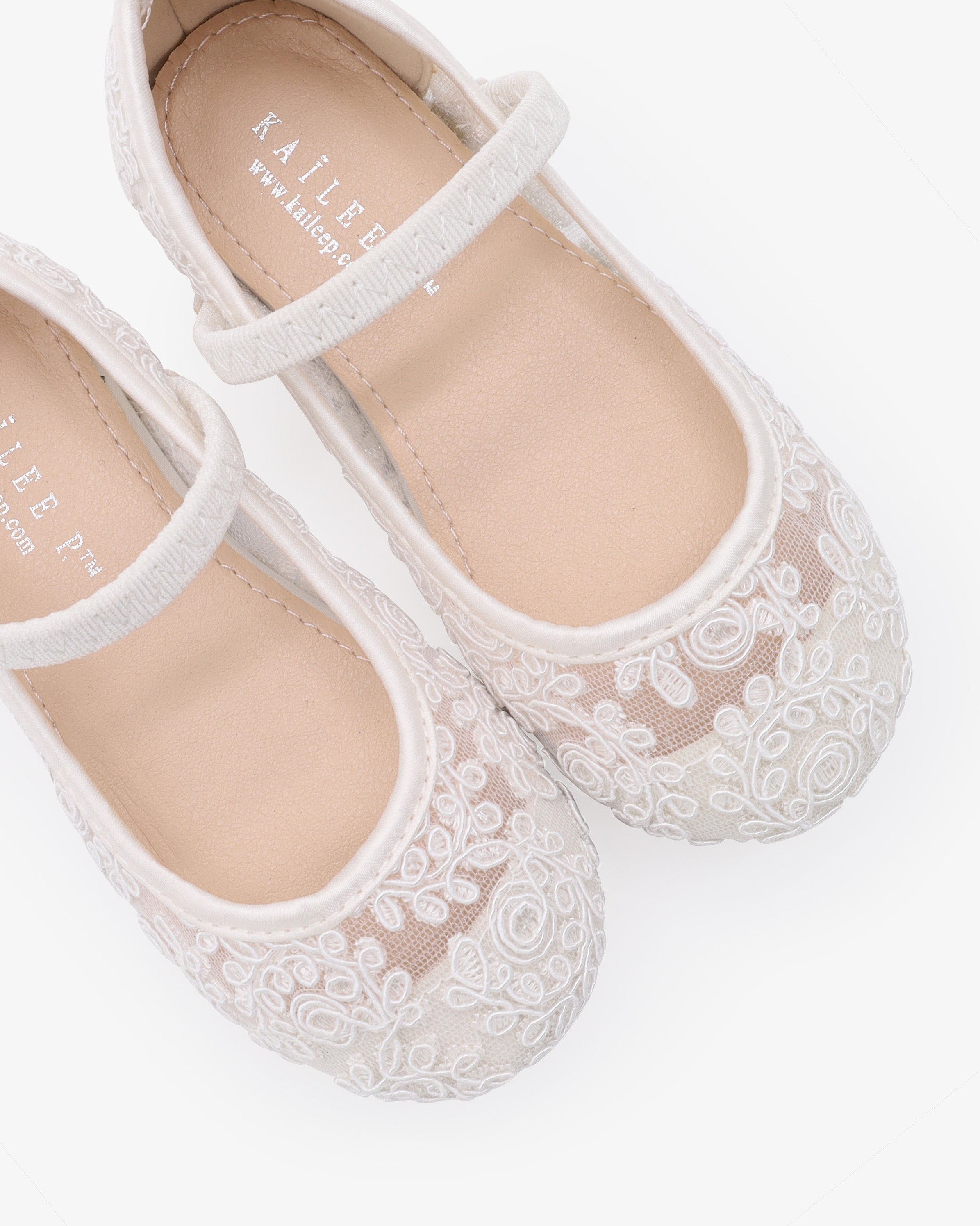 Crochet Lace Mary Jane Flats