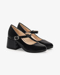 Patent Mary Jane Girls Block Heel