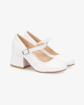 Patent Mary Jane Girls Block Heel