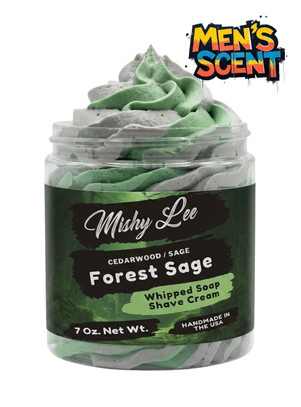 Forest Sage Men's Whipped Soap and Shave Cream