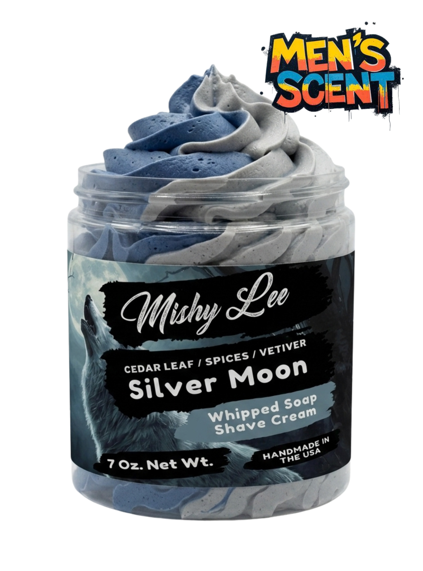 Silver Moon Men's Whipped Soap and Shave Cream