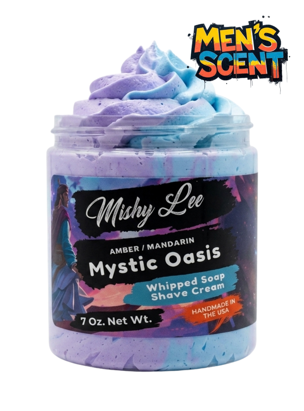 Mystic Oasis Men's Whipped Soap and Shave Cream