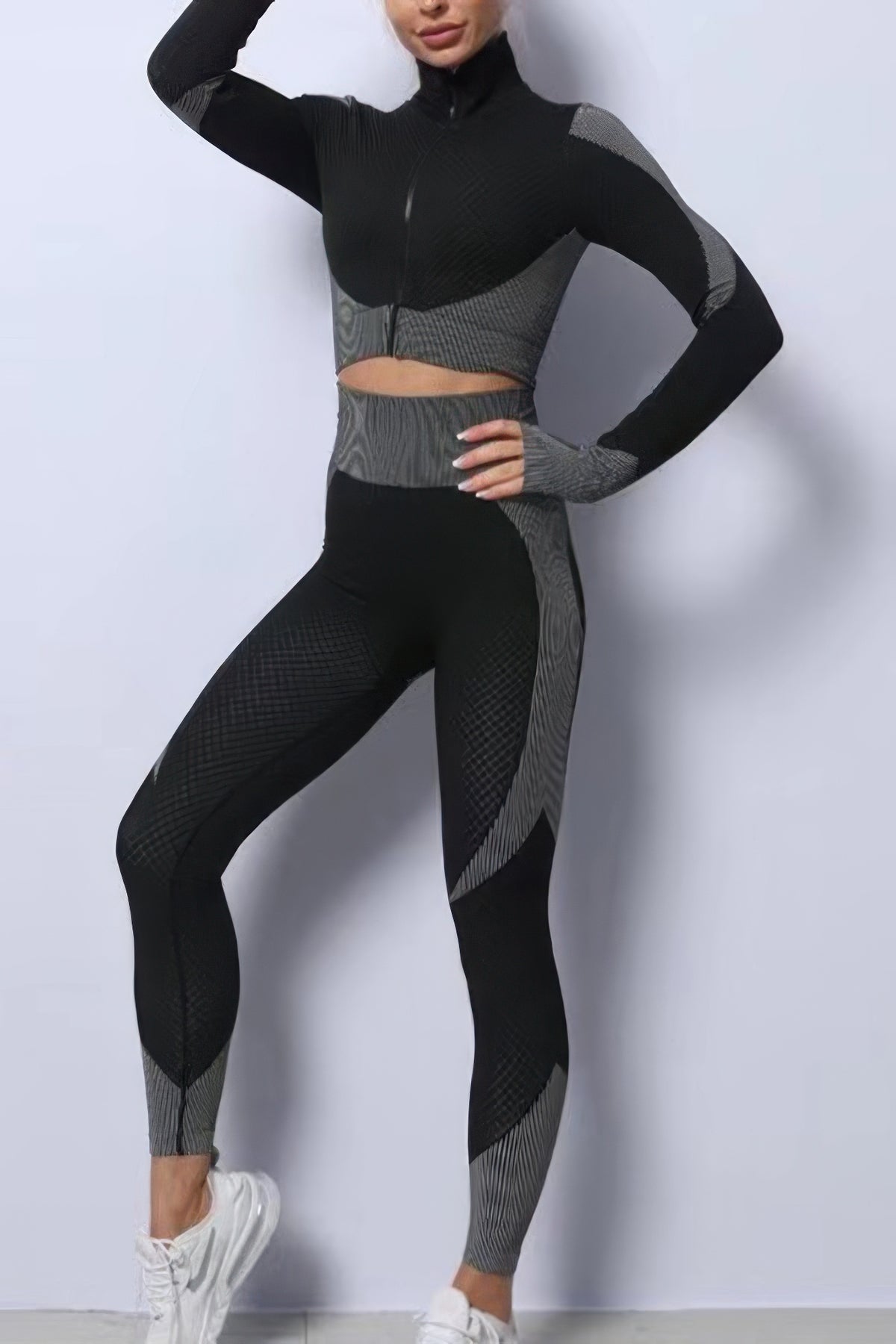 Women's Color-Block Activewear Set