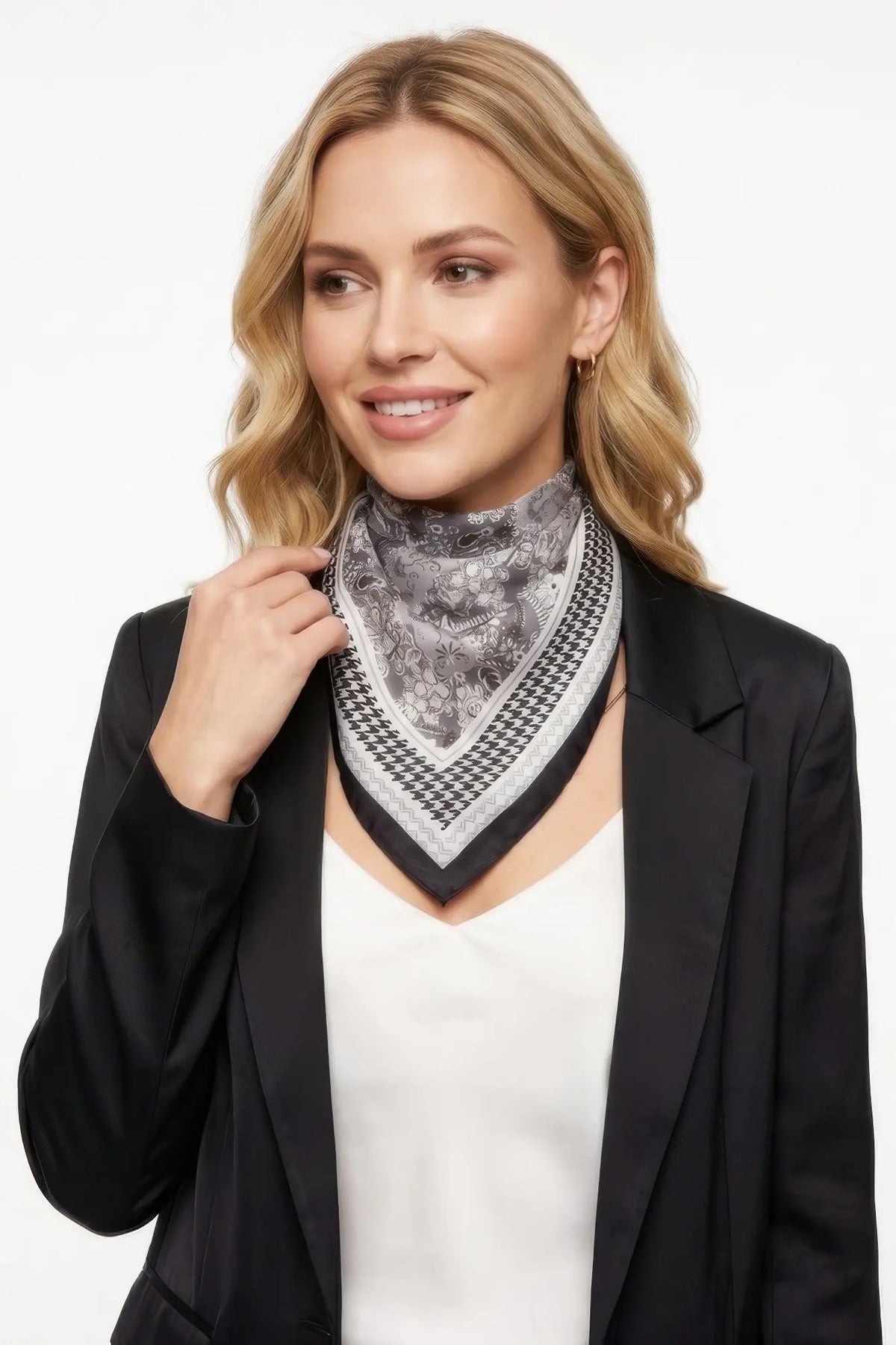 Paisley & Houndstooth Square Bandana — photo 1