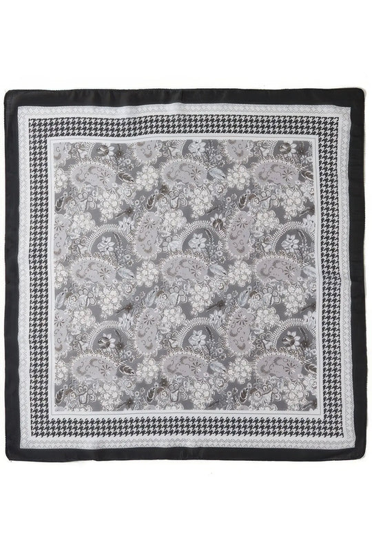 Another view: Paisley & Houndstooth Square Bandana