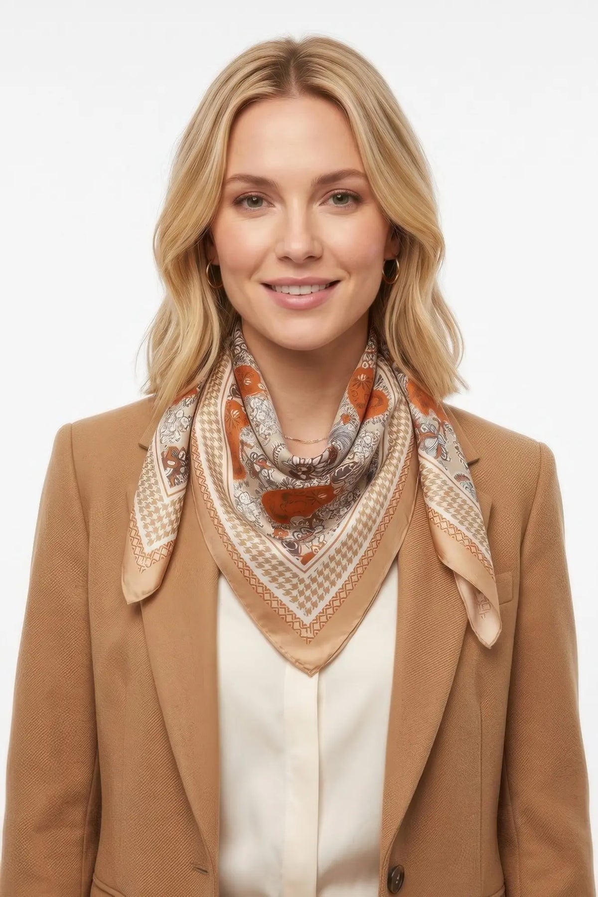 Paisley & Houndstooth Square Bandana — photo 3