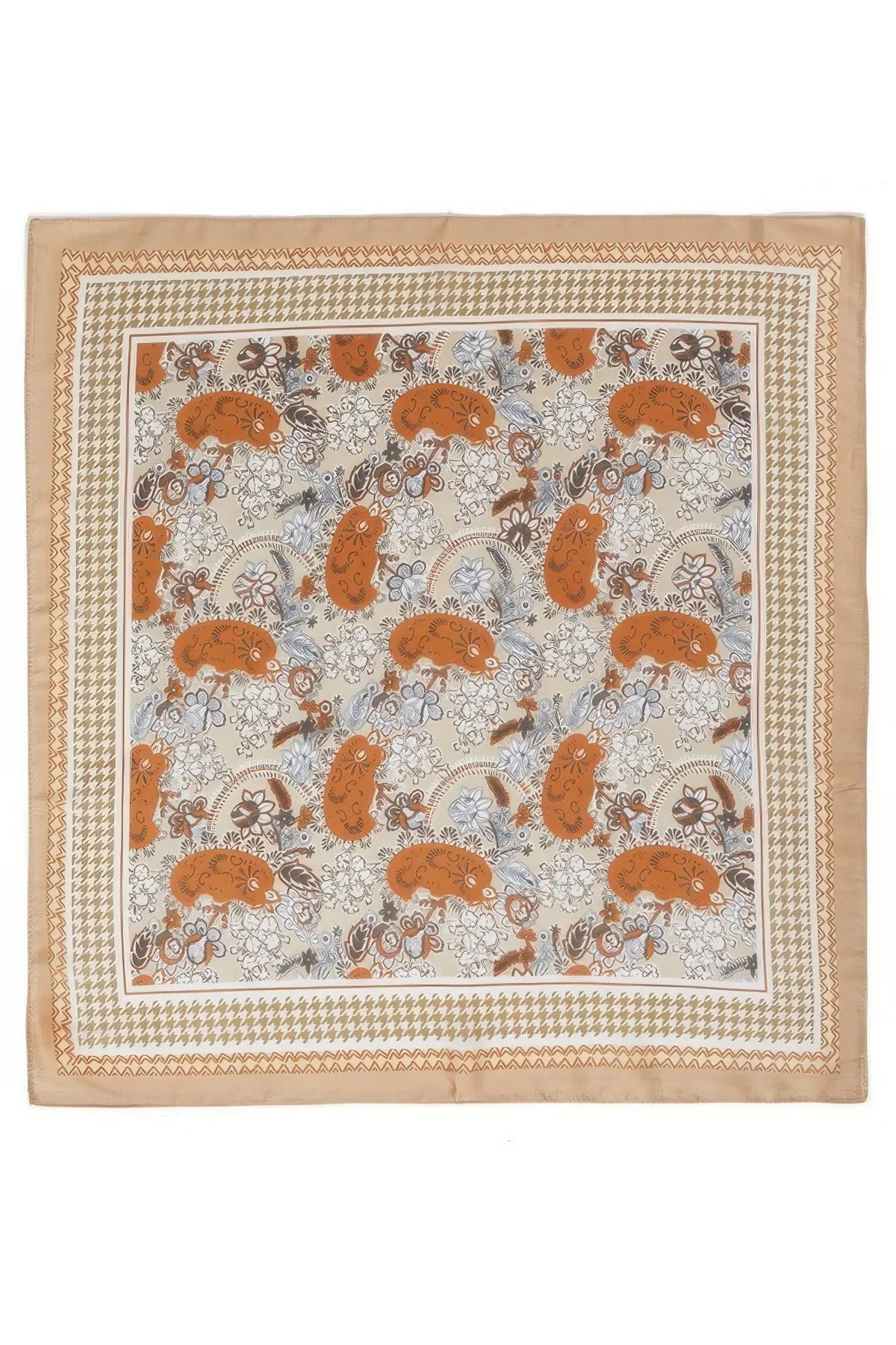 Paisley & Houndstooth Square Bandana — photo 4