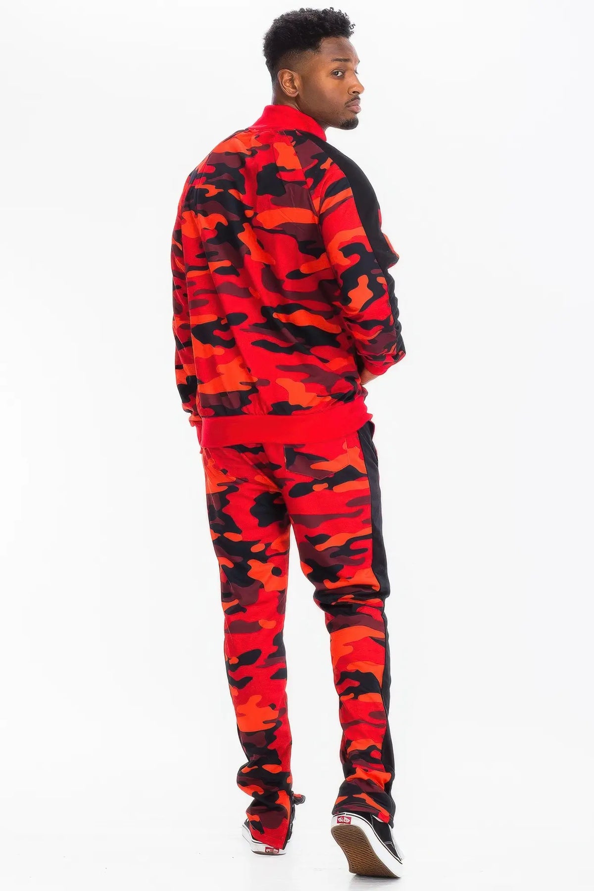 Men's Camo Stripe Track Jacket & Pants Set — photo 6