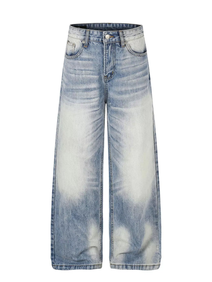 Blue Hour Washed Wide-Leg Jeans for men