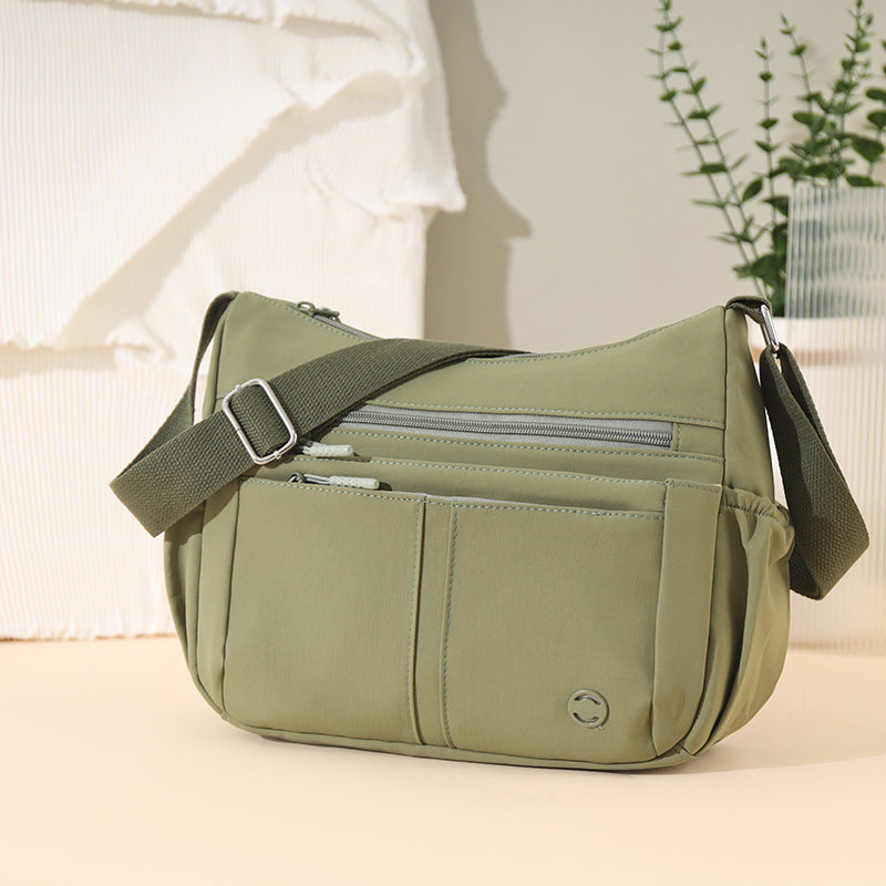 Large-Capacity Multi-Compartment Nylon Crossbody & Shoulder Bag