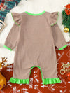 Storybook Christmas-Themed Striped Snap-Leg One-Piece — product view 18