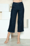 Judy Blue Sawyer Side Seam Braid Detail Crop Wide-Leg Jeans — product view 1