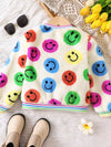 Scout Club Cheerful Smiley Face Print Plush Jacket — product view 2