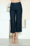 Judy Blue Sawyer Side Seam Braid Detail Crop Wide-Leg Jeans — product view 5