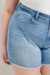 Judy Blue Lennox High-Rise Western Embroidery Detail Cut Off Denim Shorts — product view 18