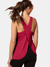 Women's crisscross scoop-neck active tank top