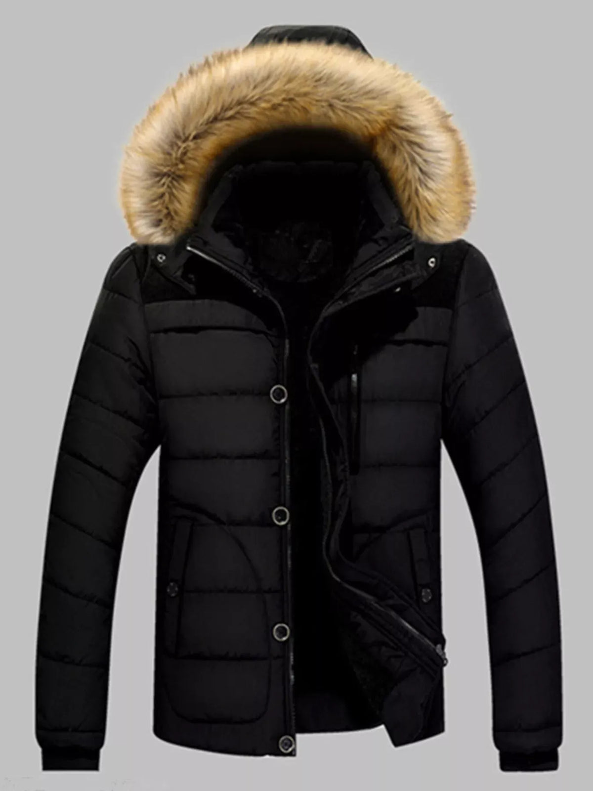 Men's Padded Hooded Puffer Jacket — photo 2