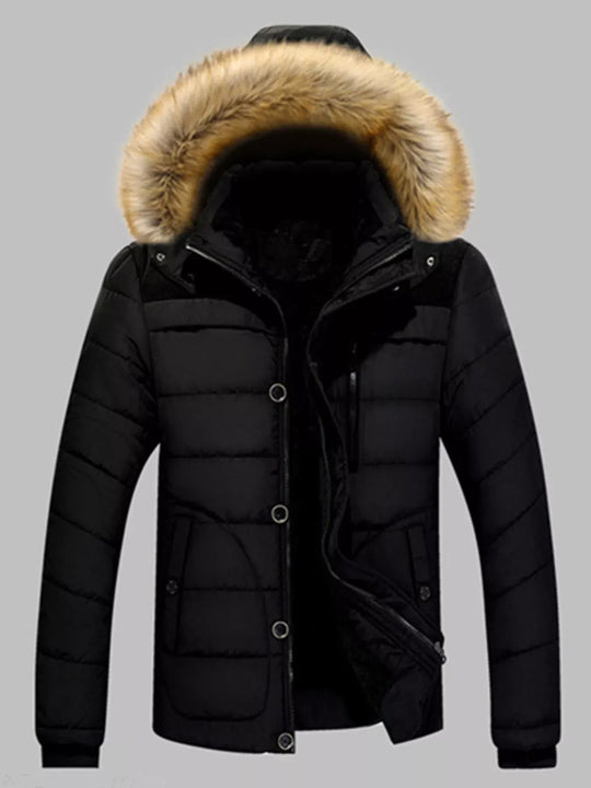 Another view: Men's Padded Hooded Puffer Jacket