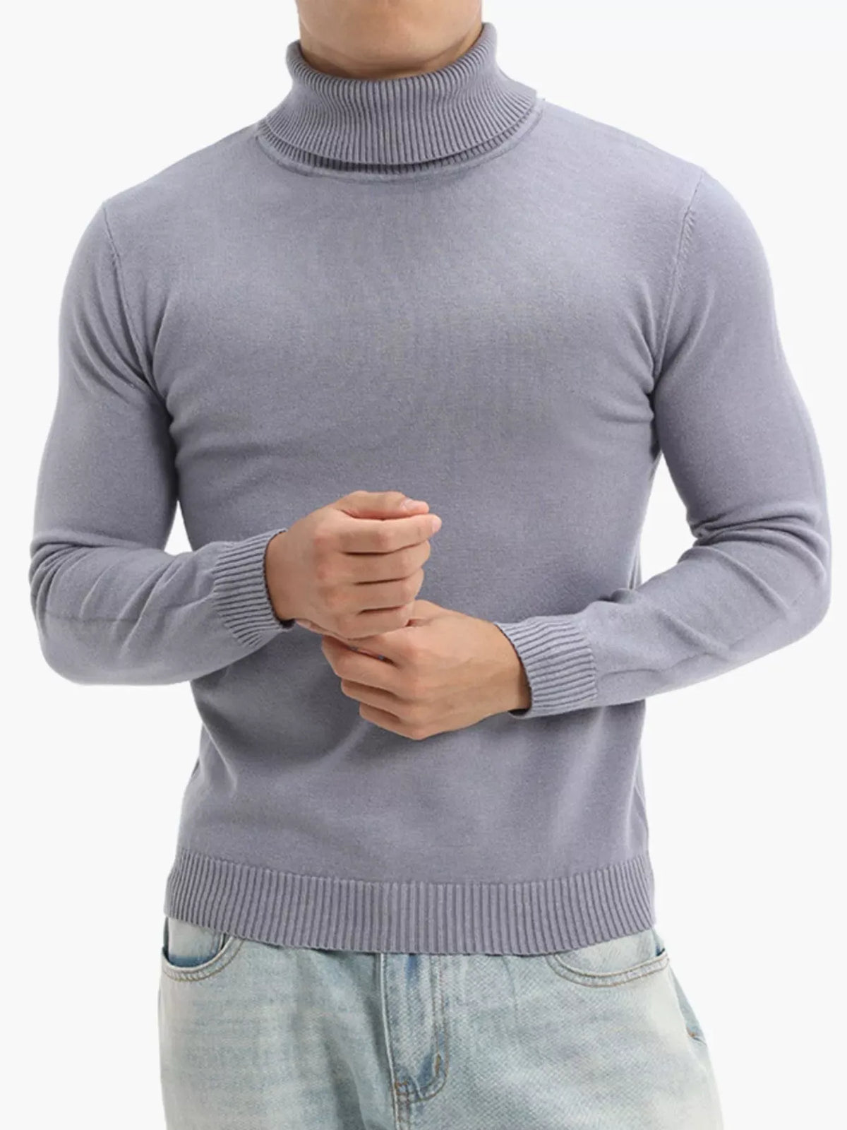 Men's Slim-Fit Turtleneck Sweater – Extended Sizes — photo 5
