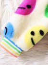Scout Club Cheerful Smiley Face Print Plush Jacket — product view 3