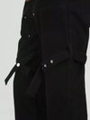 Men’s black studded bootcut pants