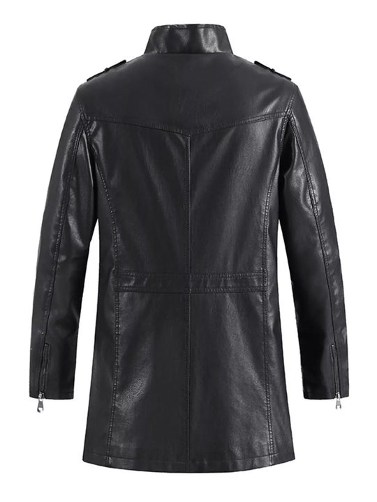 Another view: Men's Zip-Up Leather-Look Jacket