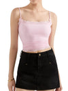 Women's lace-trim cami top