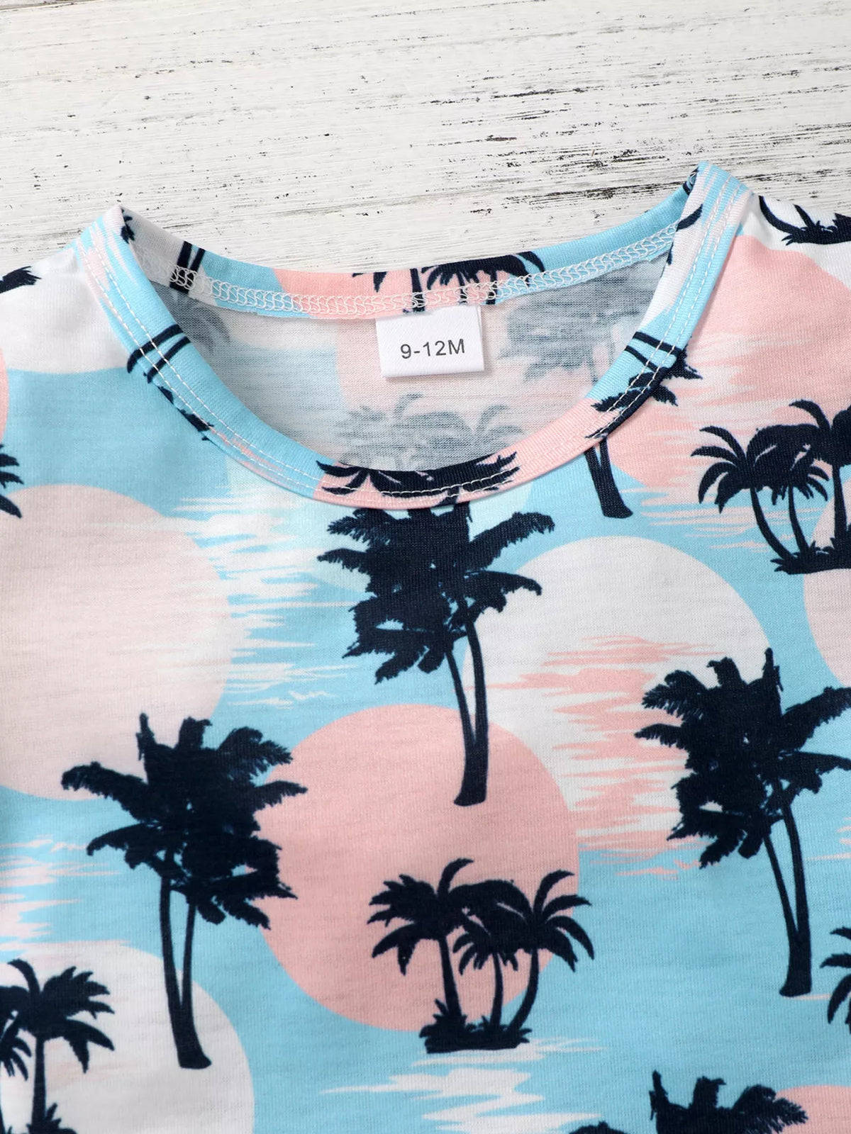 Tropical Palm Tee & Shorts Set