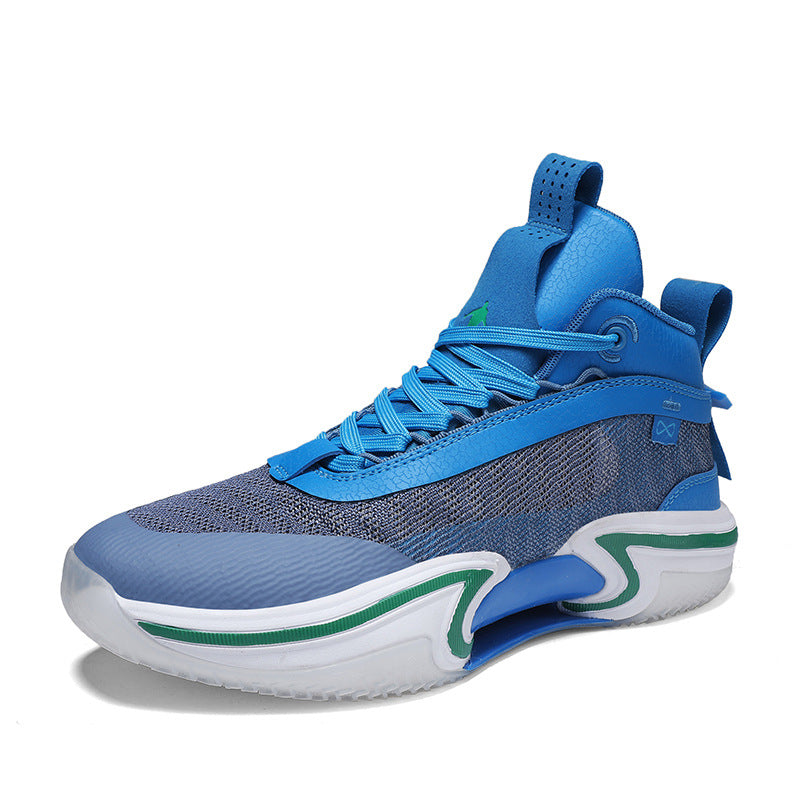 Men's High-Top Breathable Shock-Absorbing Athletic Sneakers - Lightweight Sports Shoes