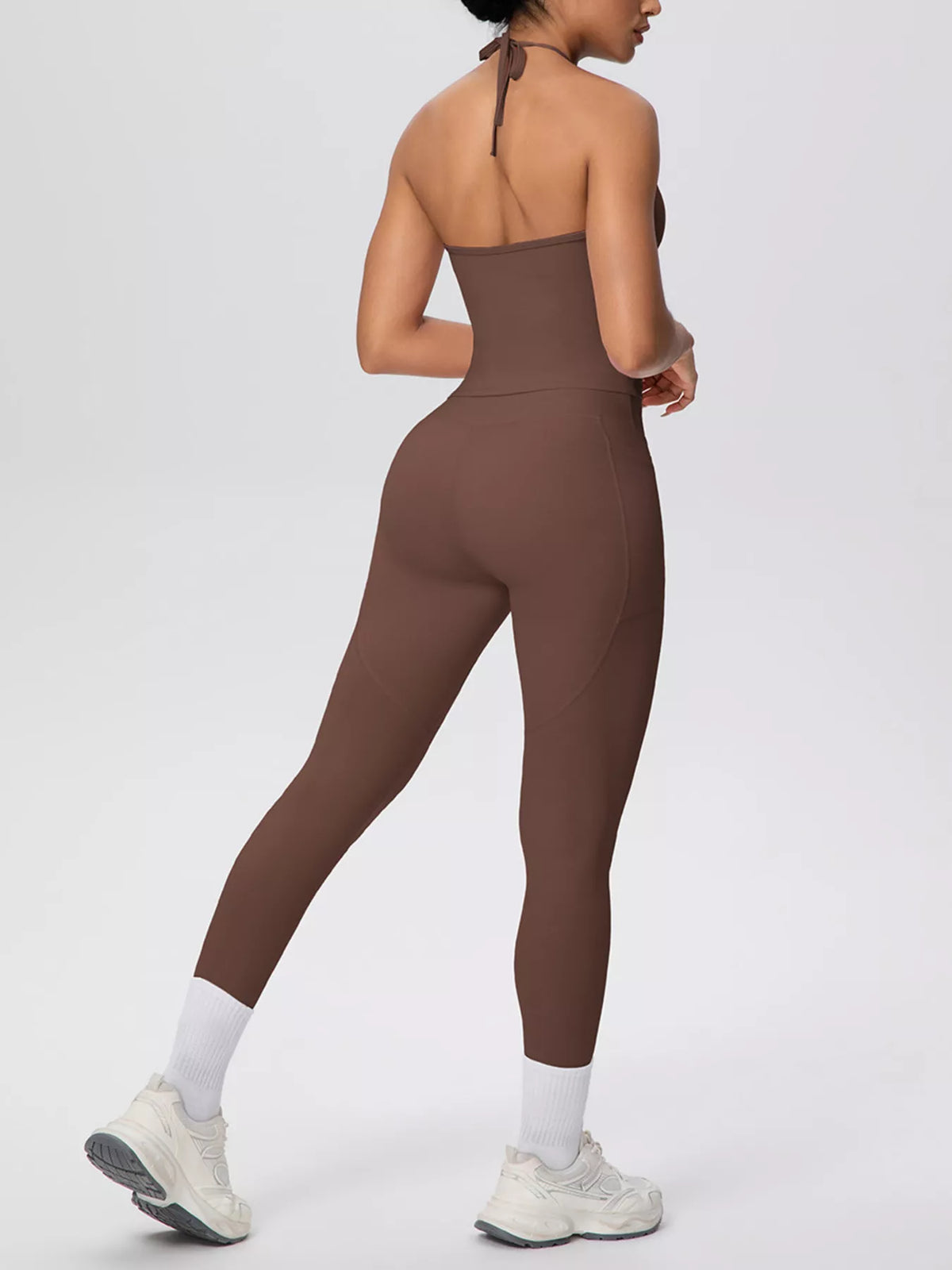 Halter Cami & High-Waisted Leggings Set